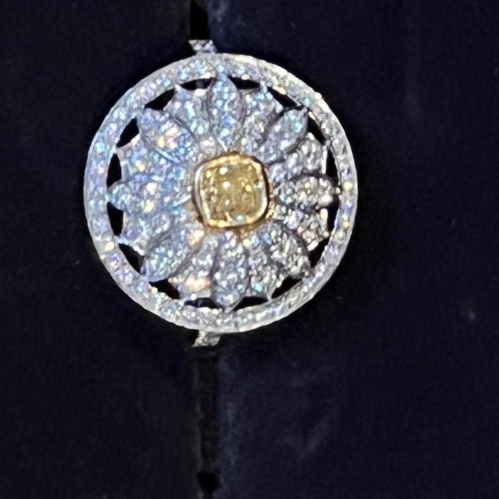 Tiffany Yellow Diamond Daisy Ring